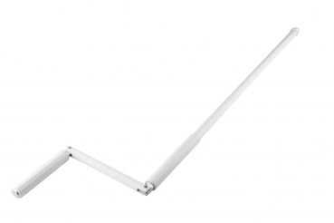 Alukurbel von 90 cm bis 200 cm weiß