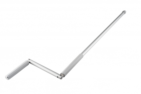 Alukurbel von 90 cm bis 200 cm grau