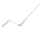 Alukurbel von 90 cm bis 200 cm weiß