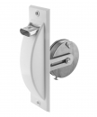 Wickler zum Einlassen ohne Mauerkasten für 23 mm Gurte Lochabstand 175,215,255 mm Haube weiß